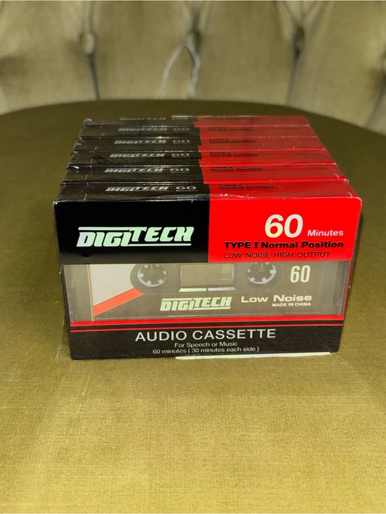 Digitec Other - Digitech 60 Minute Low Noise High Output Type 1 Audio 6 Cassette Tape Sealed